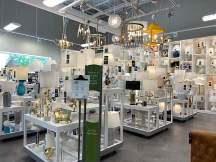 Lighting and rugs are a bigger focus in Homesense, a sister store to TJX's HomeGoods chain.