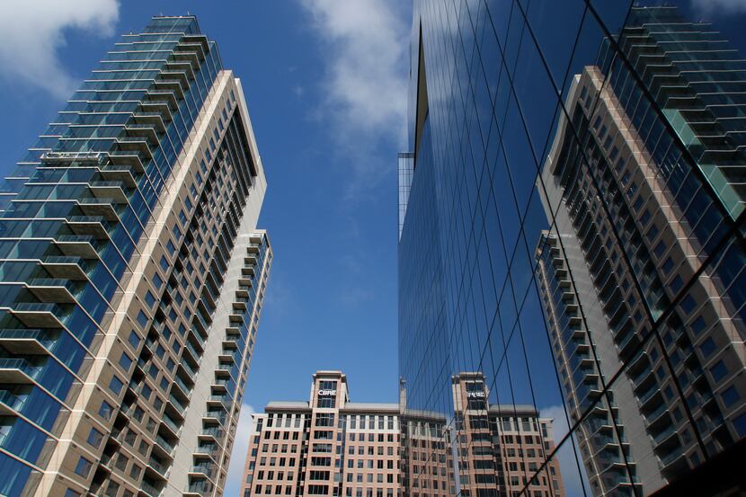 The Park District office tower that overlooks Klyde Warren Park is now 85 percent leased...