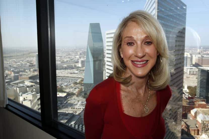 Norma Hunt poses at the Thanksgiving Tower in Dallas, on December 8, 2010. Hunt is the widow...