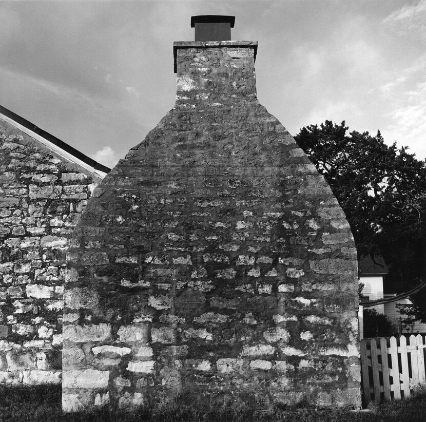 Fireplace of the Johann Peter Tatsch house on North Bowie Street, Fredericksburg.  From Our...