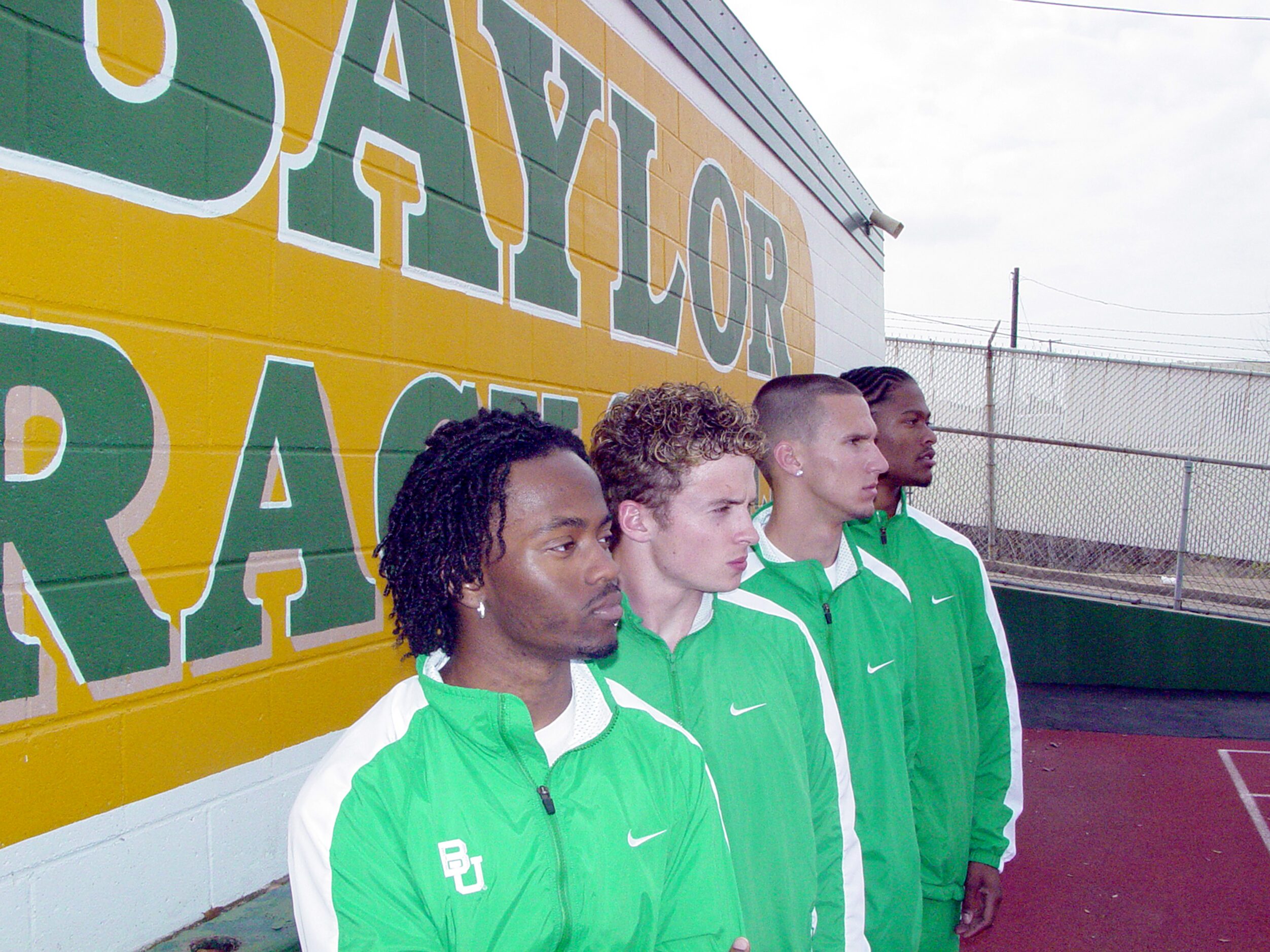 From 2004: Front to back:  Jamen Saziru, Mark Teter, Jeremy Wariner and Darold Williamson,...