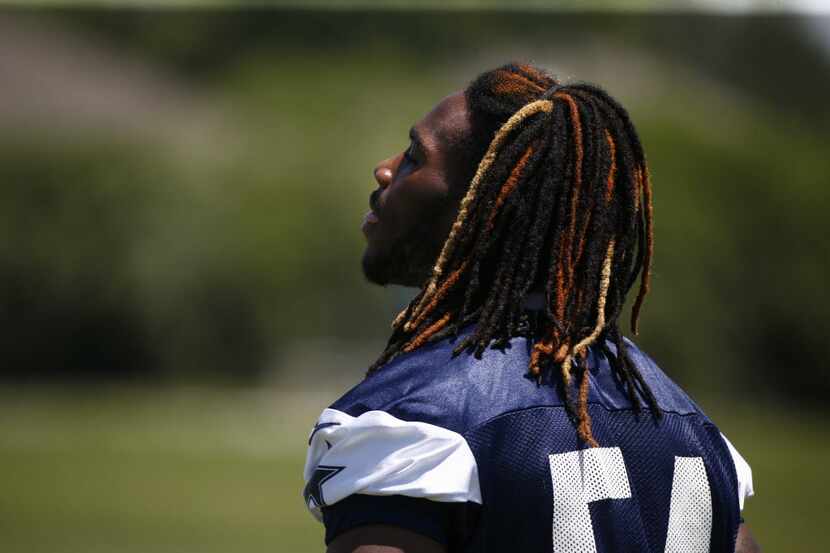 Dallas Cowboys Jaylon Smith during OTA practice at Valley Ranch in Irving, Texas Wednesday,...