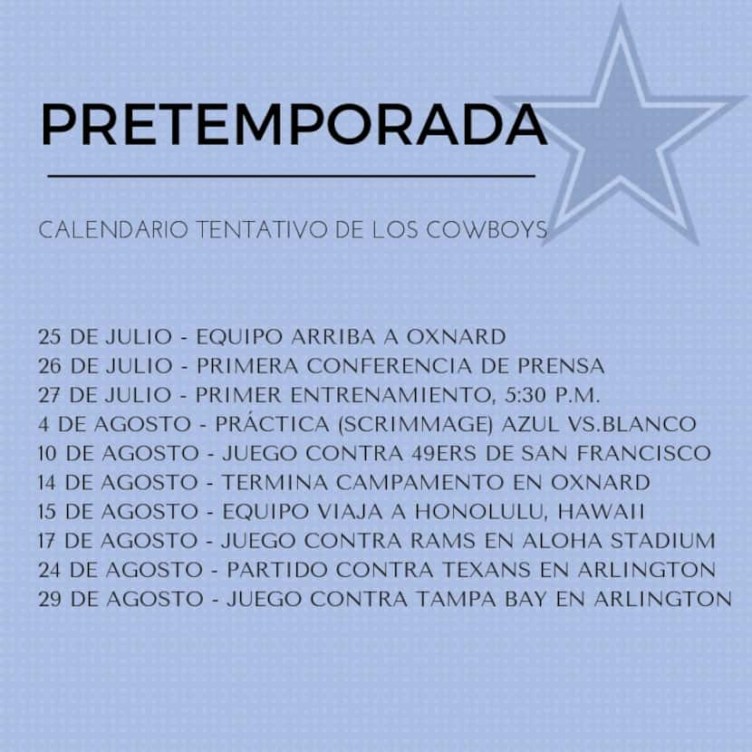 Pretemporada de Cowboys