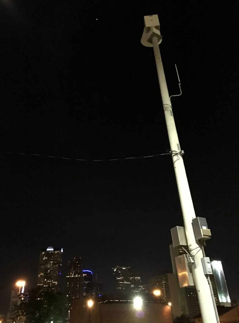 This storm warning siren at Good-Latimer and Gaston in Deep Ellum repeatedly sounded at...