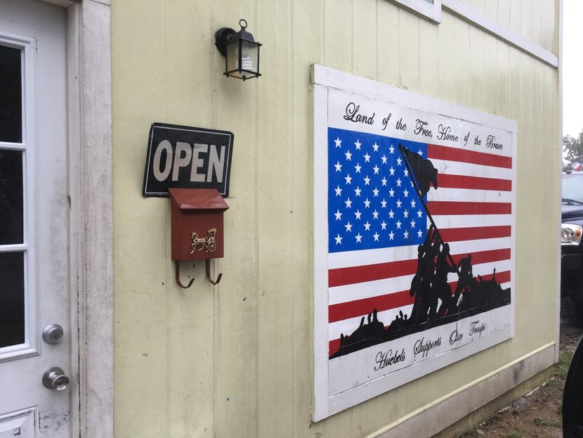 Huebel's Bier Garden in Smithville remained open during Harvey. 