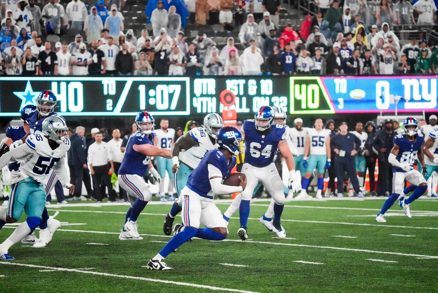 Dallas Cowboys 40-0 New York Giants, Dallas dominates Giants