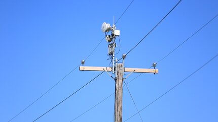 Instead of laying fiber, AT&T could use plastic antennas placed along power lines to deliver...