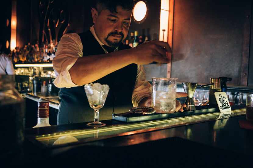 Owner Federico Cuco makes a clarito at Verne Cocktail Club. A decade ago, he led a...