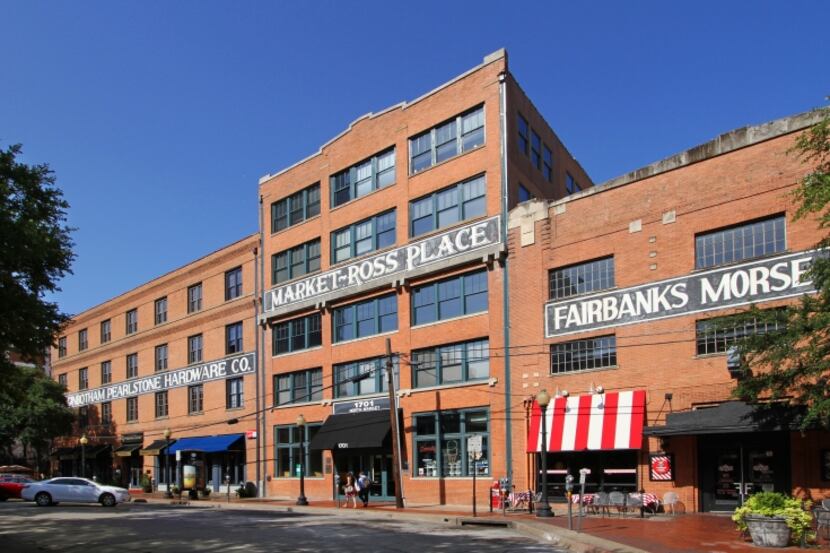 One of Stone's recent sales was the Market-Ross Place buildings in downtown's West End...