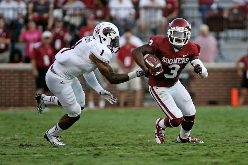 Oklahoma wide receiver Sterling Shepherd on Saturday against Louisiana-Monroe. (Photo by...