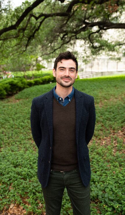 Adrian Ward, PhD, Assistant Professor, Department of Marketing, poses for a portrait in his...