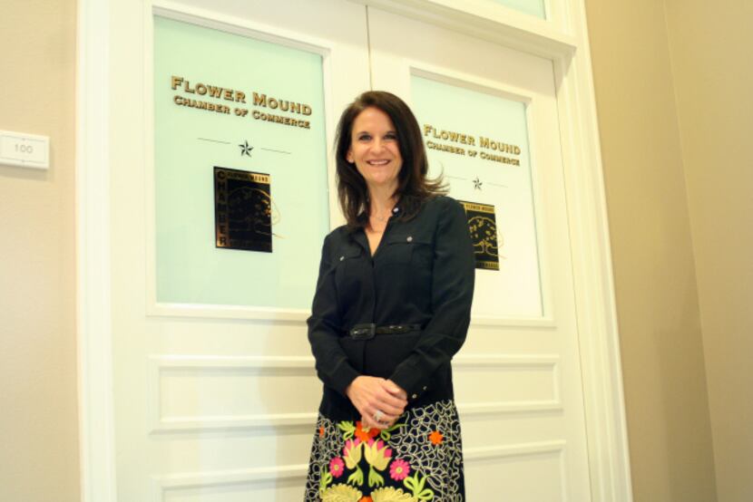 Flower Mound Chamber of Commerce president Lori Walker is new to the organization’s top...