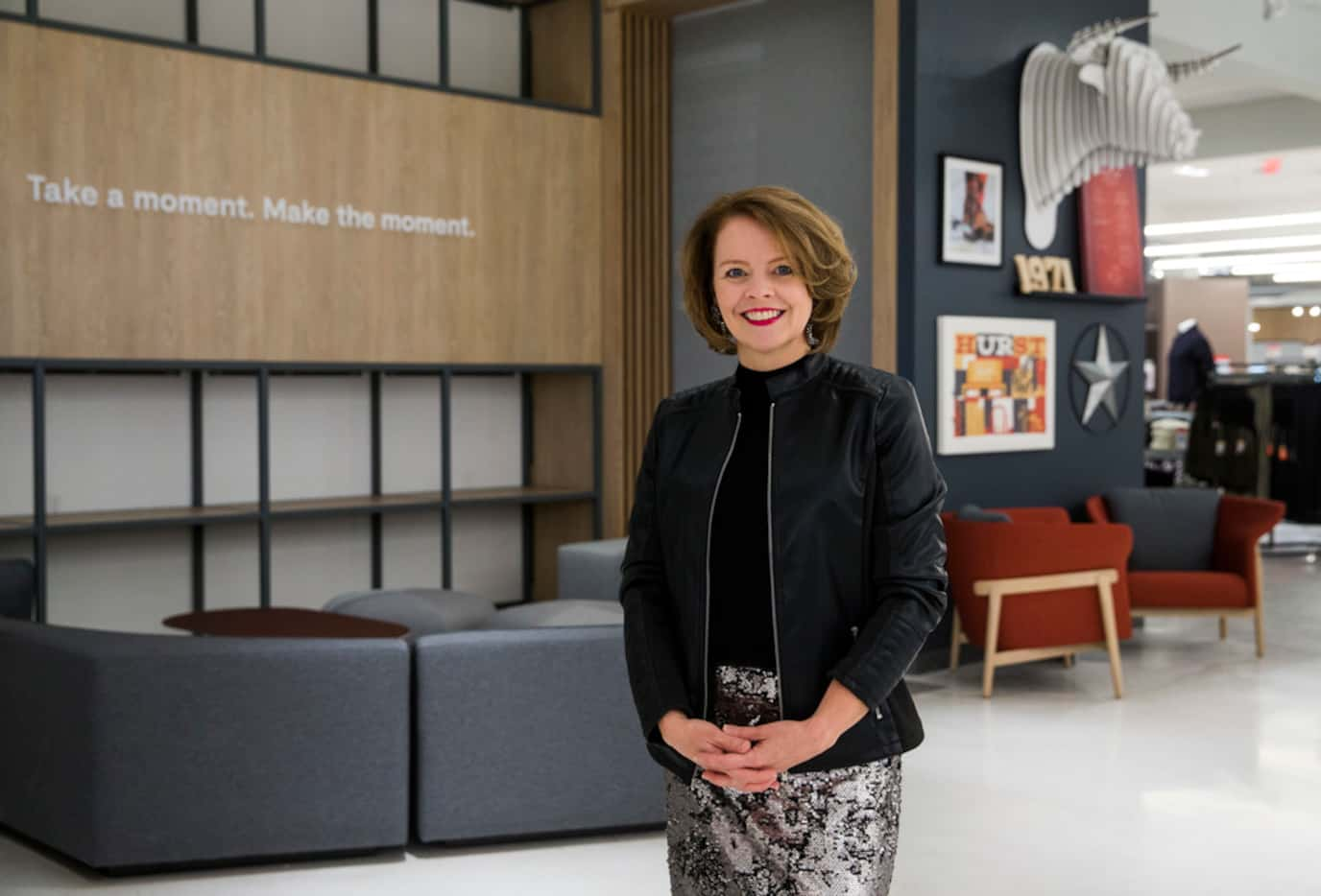 JCPenney CEO Jill Soltau poses for a photo in a JCPenney store on Wednesday, October 30,...