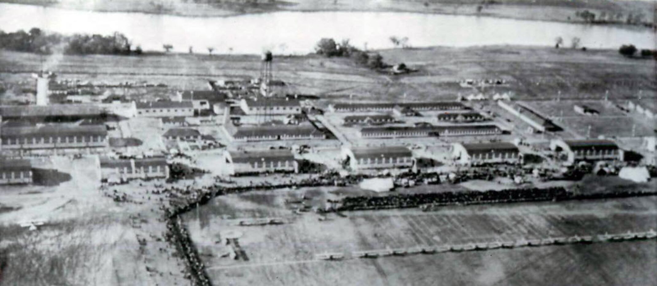 Dallas Love Field in 1918, when it was an Army Air Corps base for bi-planes. 