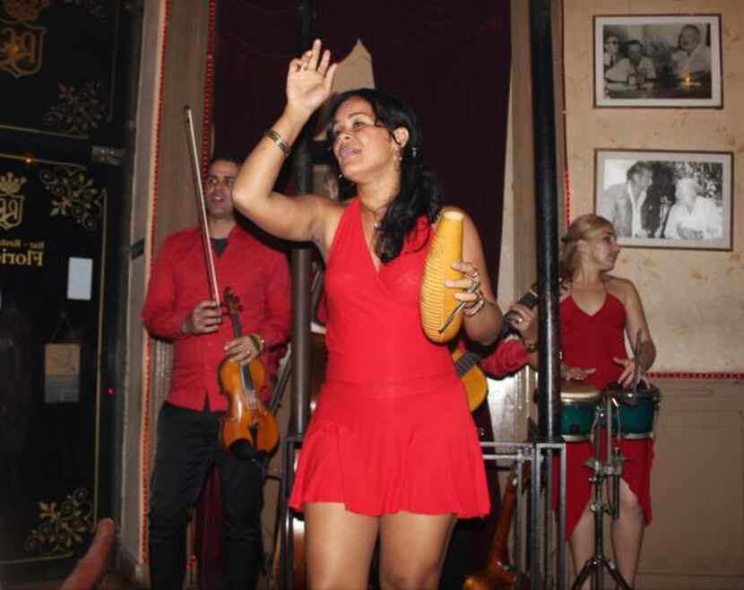 
A salsa band plays at Floridita’s, a bar where Ernest Hemingway hung out in Havana. The...