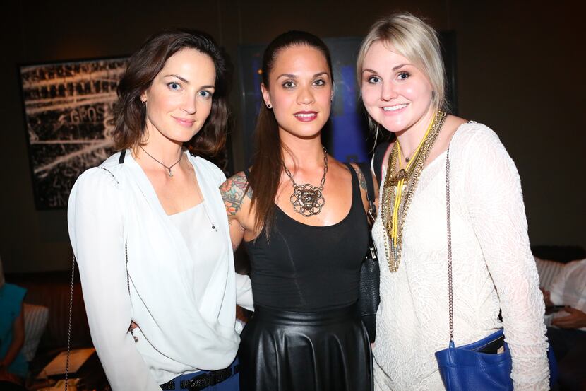 (L to R) Chandra North-Blaylock, Jennifer Dunn, and Brittany Winter at Fashion's Night Out...