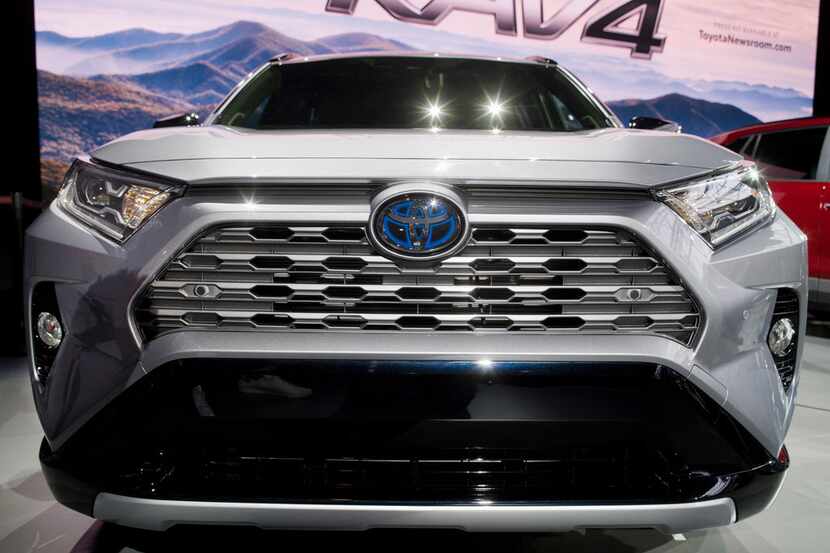 The 2019 Toyota Rav4 is shown Wednesday, March 28, 2018, at the New York Auto Show. (AP...