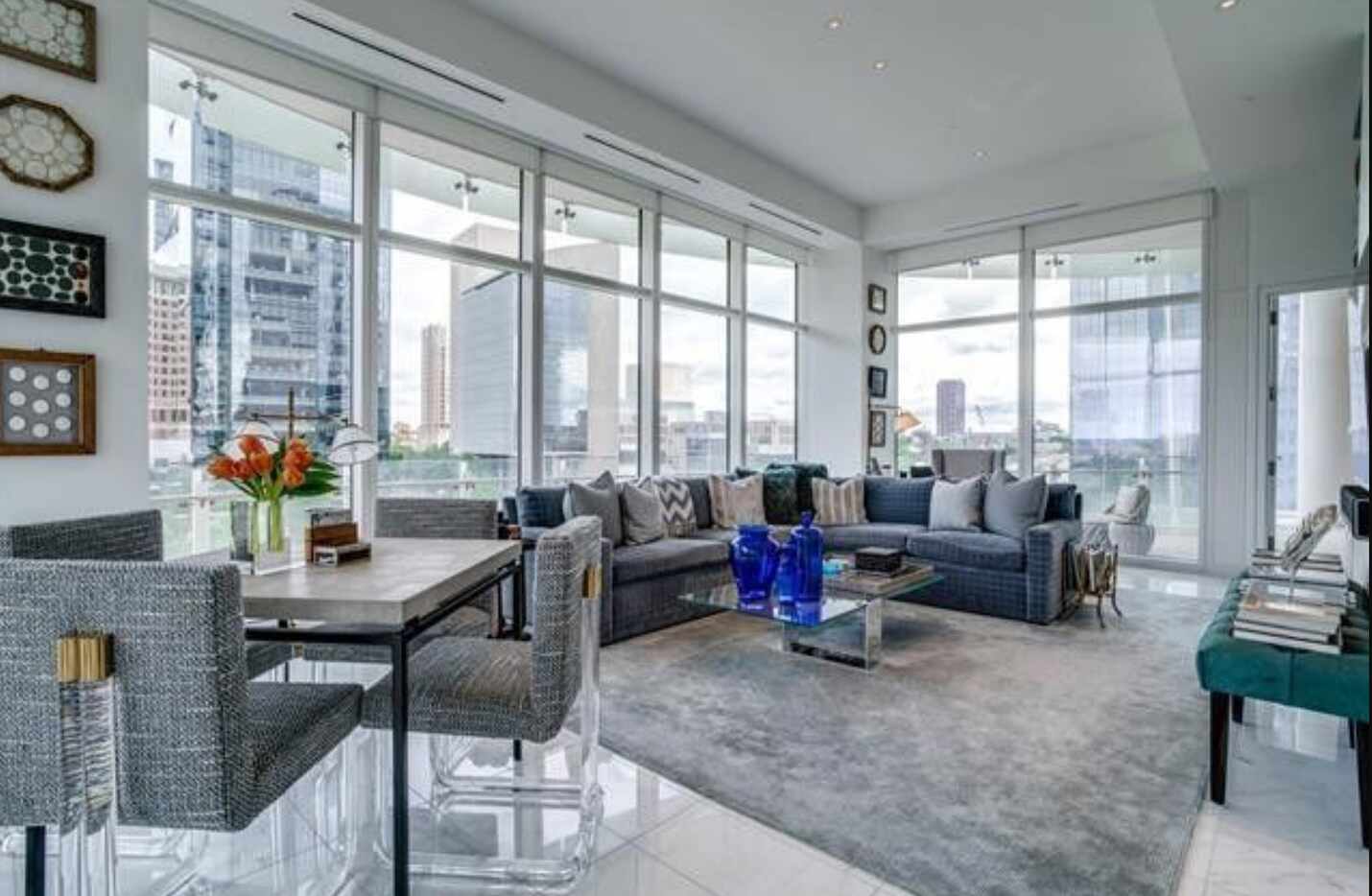 Missy Woehr with Compass Real Estate is marketing this $4.25 million condo at Museum Tower.