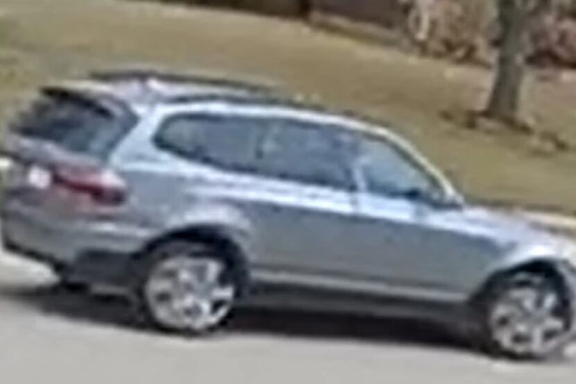 Denton police are searching for a man who was driving a silver or light blue older SUV with...