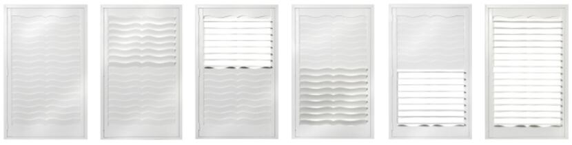 The innovative louvers of Texton's Mirage Shutters bend the light into unique patterns at a...
