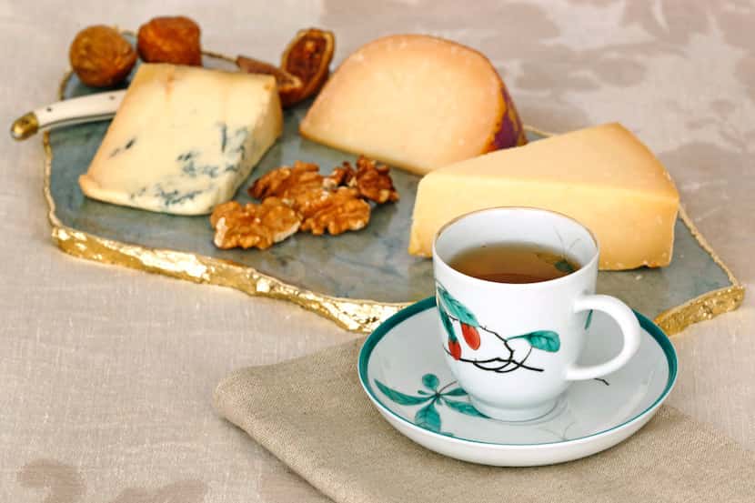 Black tea pairs well with aged cheeses.