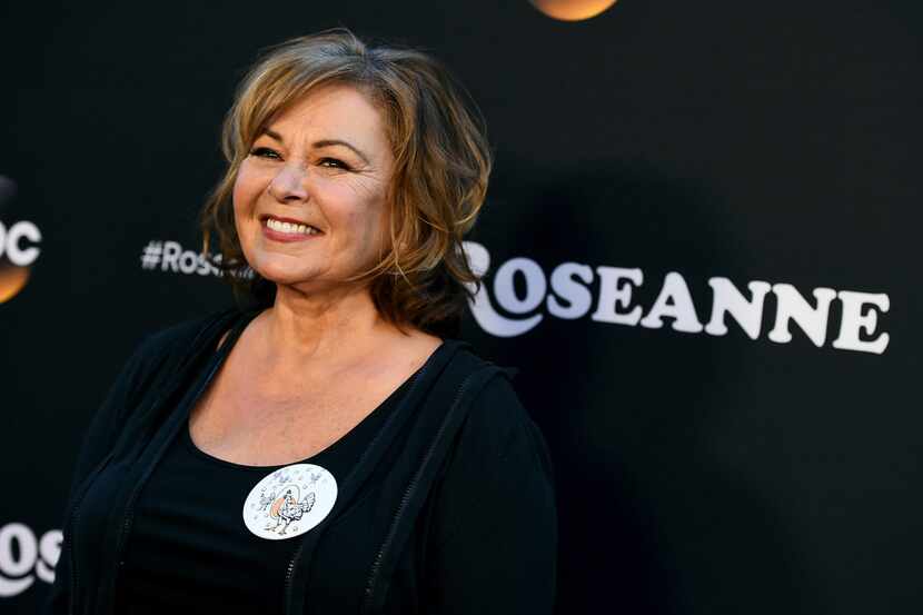 Roseanne Barr, shown arriving at the Los Angeles premiere of "Roseanne" on Friday in...