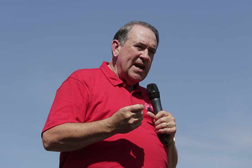  Republican presidential candidate, former Arkansas Gov. Mike Huckabee promises 6 percent...