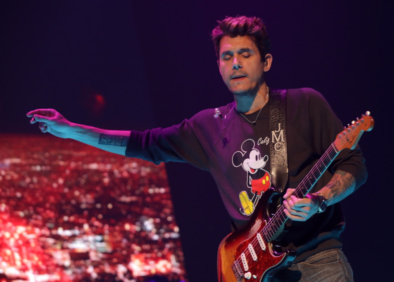 John Mayer performs Saturday at American Airlines Center in Dallas, TX, on Aug. 5, 2017....