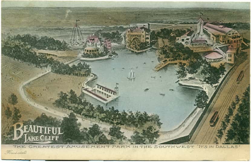 
Built in 1888, the area now known as Lake Cliff Park became an amusement park in 1906. 
