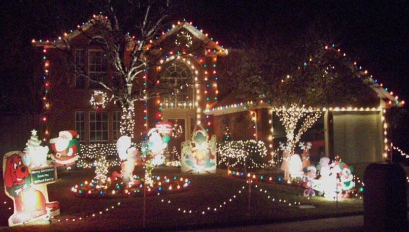 2008 Warrior Drive, Lewisville: More than 6,000 lights, Christmas music and hand-made yard...