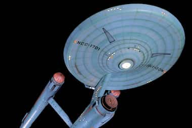 Studio model for Star Trek's starship Enterprise. 
