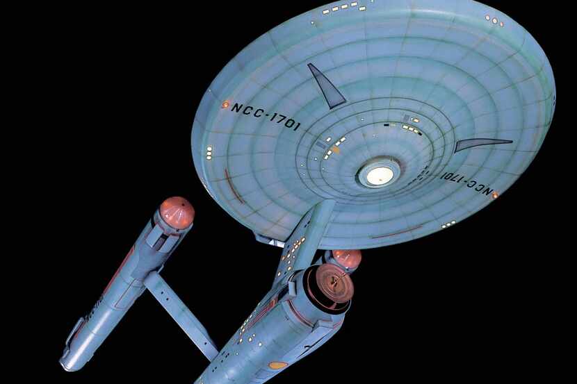 Studio model for Star Trek's starship Enterprise. 