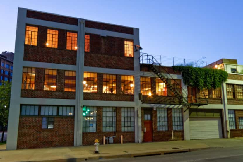 The loft building at Harwood and Young street in downtown Dallas once housed Dallas office...