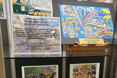 Student paintings, drawings and other designs show a variety of hometown heroes, from...