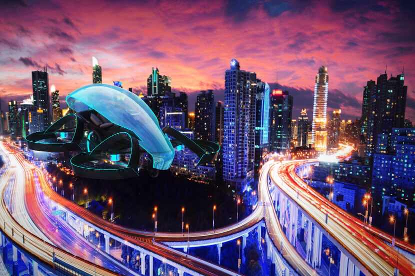 This undated artist rendering released by Cartivator shows a flying car Cartivator plans to...