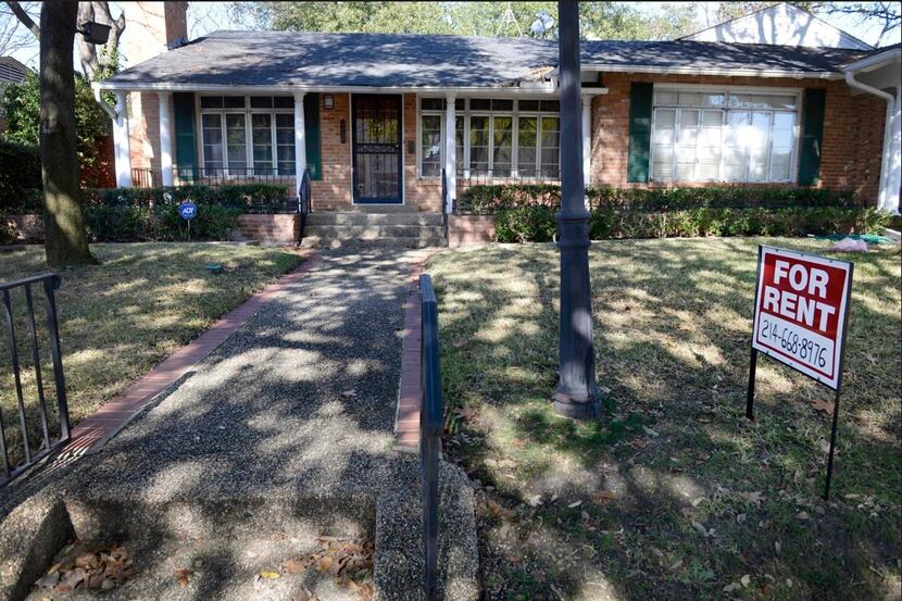 Dallas-area single-family home rents rose about 5.6 percent since last year.