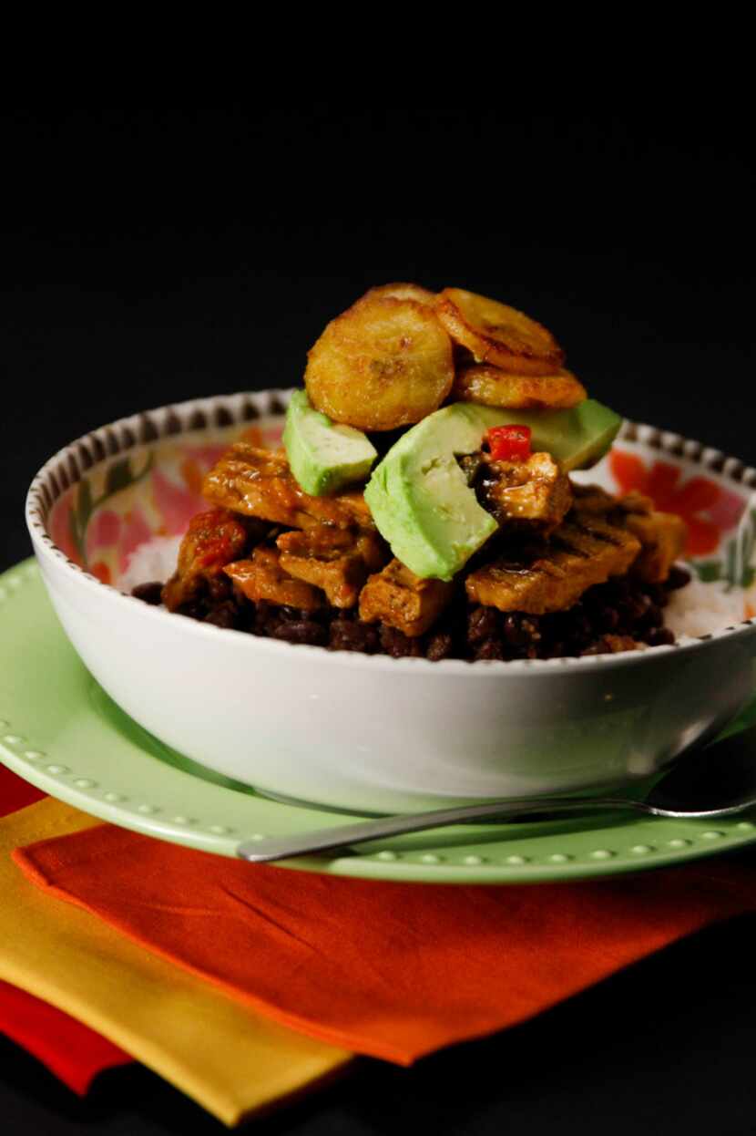 Soulgood Vegan Food Truck owner Chef Cynthia Nevels' 100 percent vegan Havana Bowl is made...