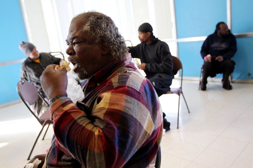 Donald Pennington Jr. was served a free lunch by the Salvation Army in January at a...