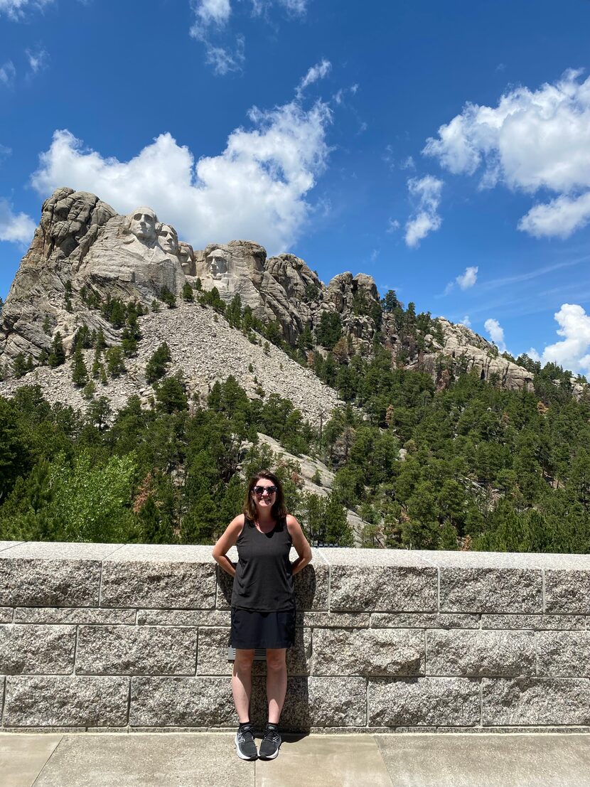 Tyra at Mount Rushmore