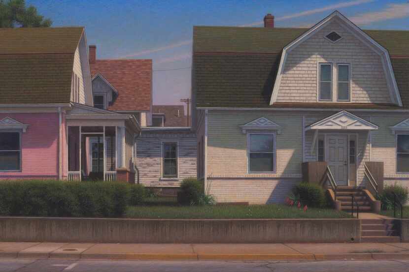 Brian Cobble, "Prairie Town, 2020," part of the new show at Valley House Gallery & Sculpture...