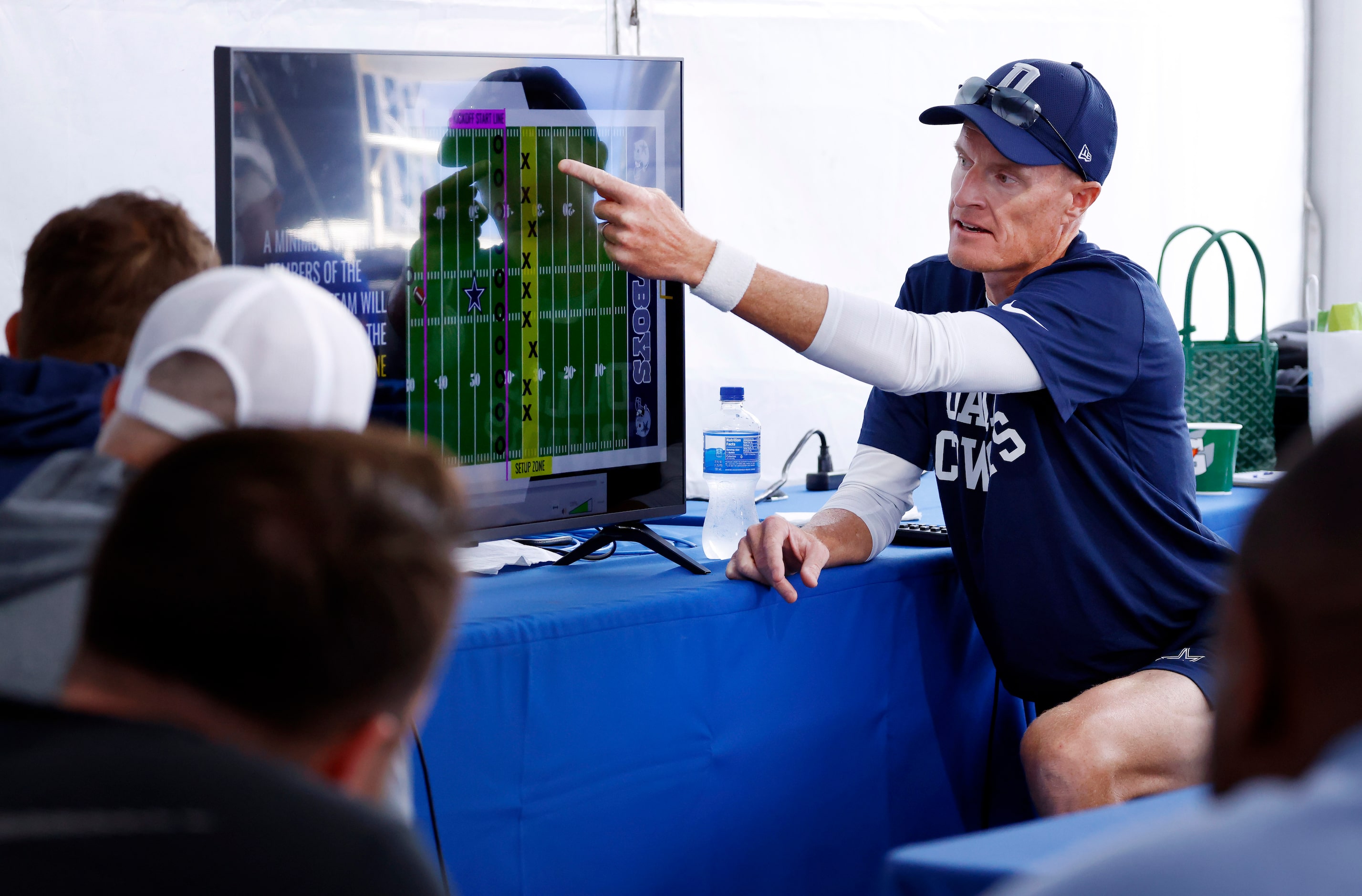 Dallas Cowboys special teams coach John Fassel explains the new kickoff alignment and rules...