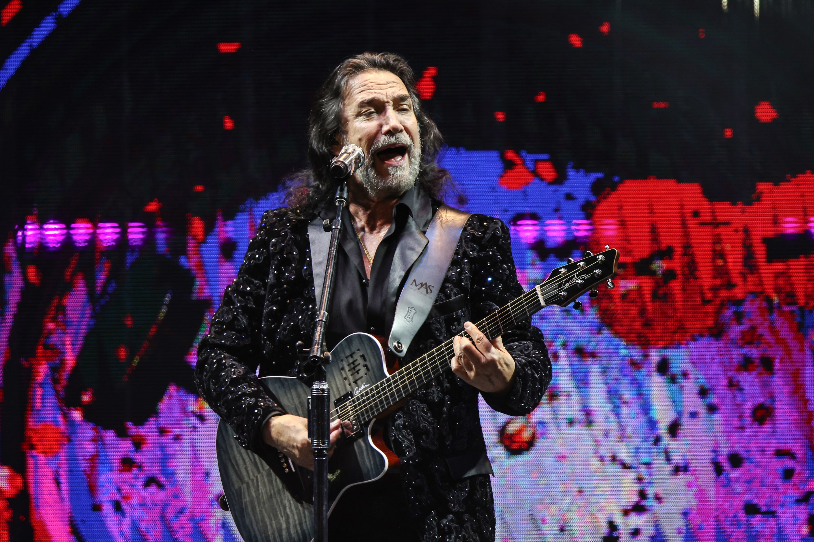 Dallas, Texas - September 28: Mexican singer and songwriter Marco Antonio Solis, performs on...