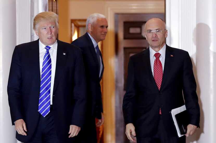President Donald Trump's nominee for labor secretary, Andrew Puzder, announced he would...