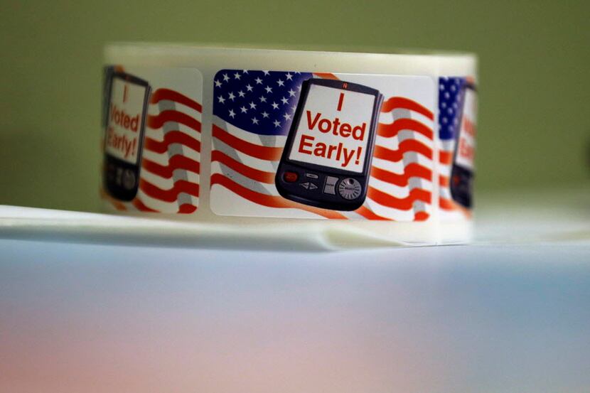 "I Voted Early" stickers are being handed out this week as primary voters go to the polls...