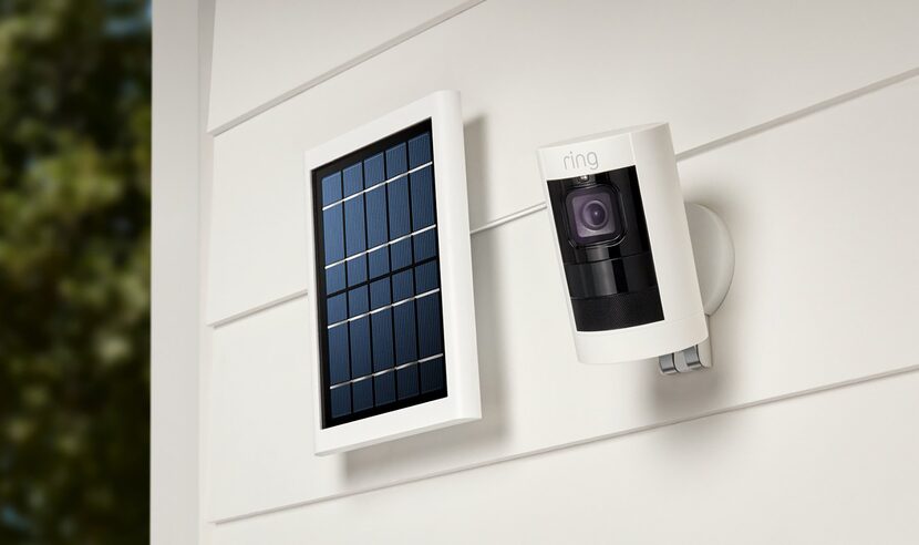 The Ring Stick Up Cam comes with an optional solar panel.