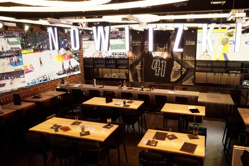 Renderings of the new Nowitzki restaurant themed after Dallas Mavericks legend Dirk...