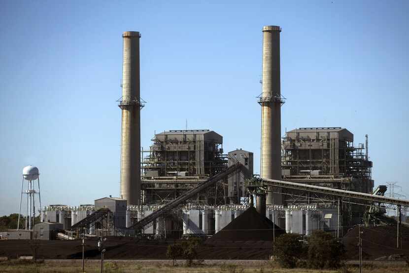  The Big Brown coal power plant in Fairfield is one of the polluters targeted by Dallas...
