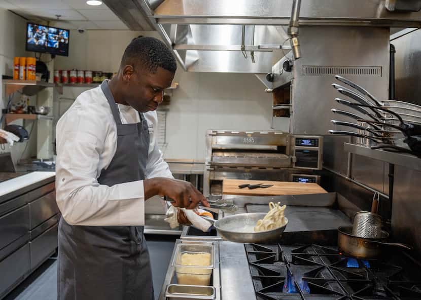 Chef Kashawn Cruell, the 33-year-old chef-partner at Montecito's, is photographed at sister...