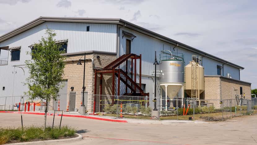 Construction continues at the new TUPPS Brewery location in McKinney, Texas, Wednesday, May...