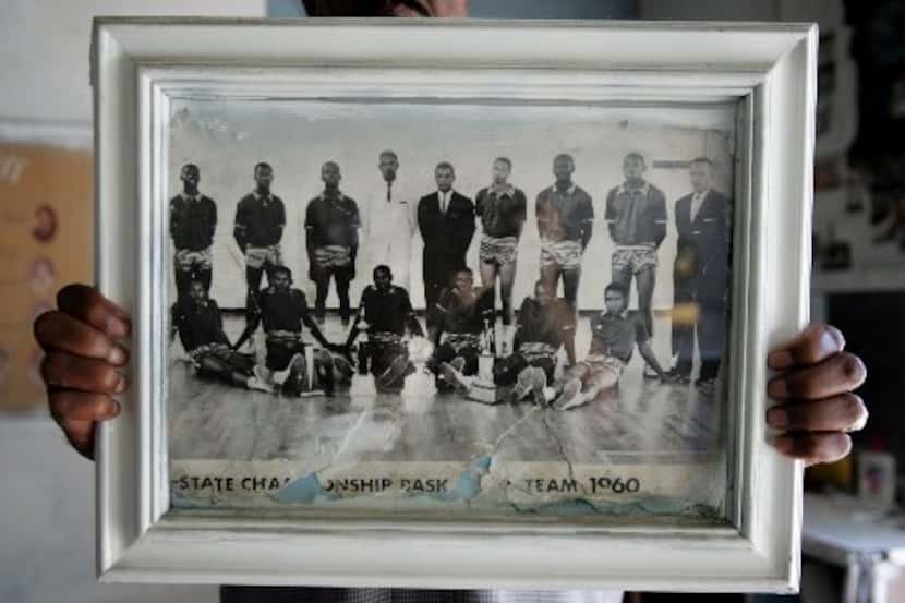 The 1960 state championship photograph of the James Madison High School basketball team that...